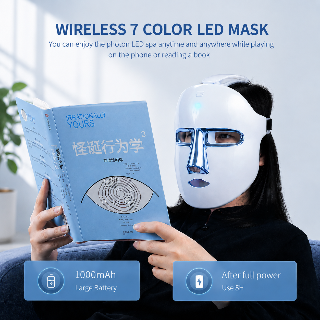 NeoGlow™ Pro Facial Therapy - 7 Colours LED Mask